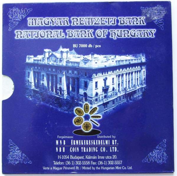 Набор монет Венгрии 1997 года в буклете Набор монет Венгрии 1997 года в буклете