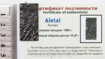 Подвеска из метеорита Aletai, арт 29 Подвеска из метеорита Aletai, арт 29