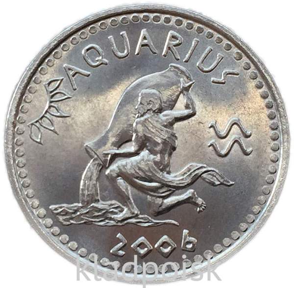 Монета 10 шиллингов Сомалиленд Знаки Зодиака – Водолей Монета 10 шиллингов Сомалиленд Знаки Зодиака – Водолей