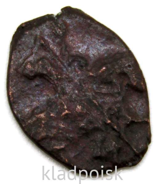 Копейка медь Алексей Михайлович (чешуя), 1655-1663 гг. Медный бунт, Москва, Старый двор, арт 13