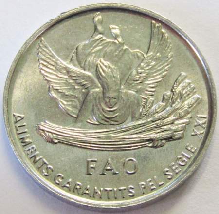 Монета 1 сантим 1999 года Андорра