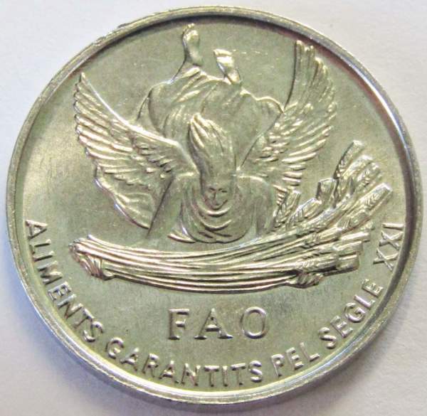 Монета 1 сантим 1999 года Андорра