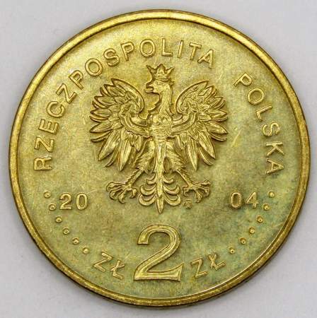 Монета 2 злотых Польша 2004 - Генерал Станислав Сосабовский