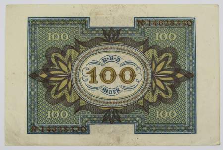 Банкнота 100 марок 1920 года - Веймарская Республика, арт 2