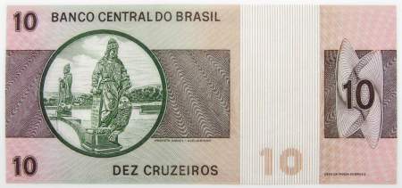 Банкнота Бразилия 10 крузейро 1979 года