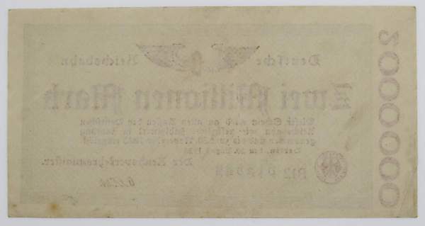 Банкнота 2 миллиона марок 1923 года - Веймарская Республика