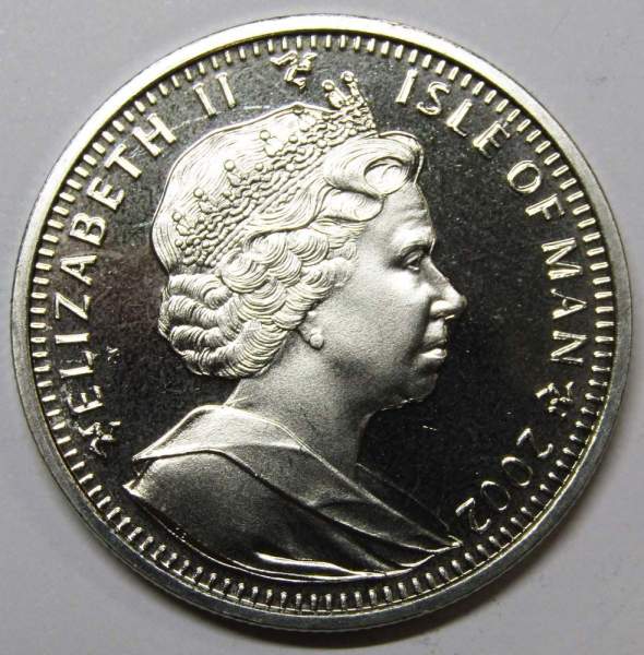 Монета 1 крона Остров Мэн, 2002, Бенгальская кошка