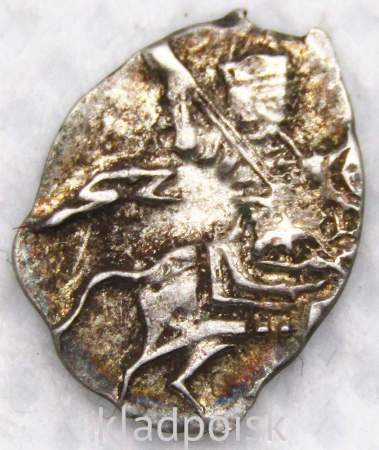 Копейка серебро Петр I Алексеевич (чешуя), совместное правление, Москва, Старый денежный двор, арт 2