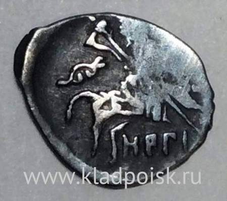 Копейка шведской оккупации Новгорода, НРГI (чешуя), арт 2 Копейка шведской оккупации Новгорода, НРГI (чешуя), арт 2
