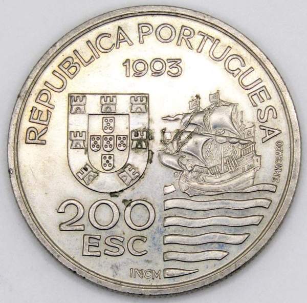 Монета 200 эскудо 1993 года, Японская миссия в Европе 1582-1590, Португалия