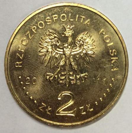 Монета 2 злотых Польша Познань из серии Города Польши, 2011