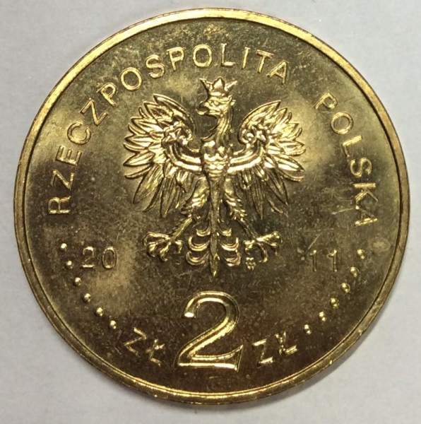 Монета 2 злотых Польша Познань из серии Города Польши, 2011