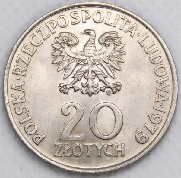 Монета 20 злотых Польша, Международный год детей, 1979, арт 5