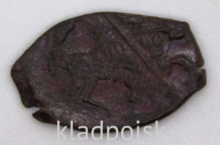 Копейка медь Алексей Михайлович (чешуя), Медный бунт, Старый монетный двор, арт 16