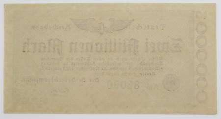 Банкнота 2 миллиона марок 1923 года - Веймарская Республика, арт 2