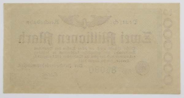 Банкнота 2 миллиона марок 1923 года - Веймарская Республика, арт 2