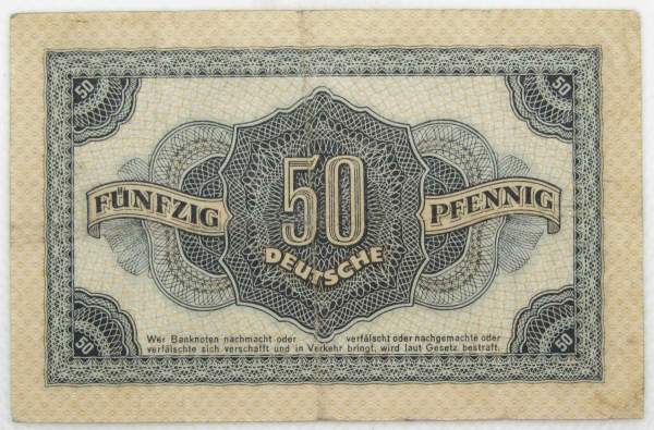 Банкнота 50 пфеннигов 1948 года ФРГ