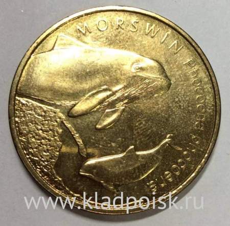 Монета 2 злотых Польша Морская свинья 2004