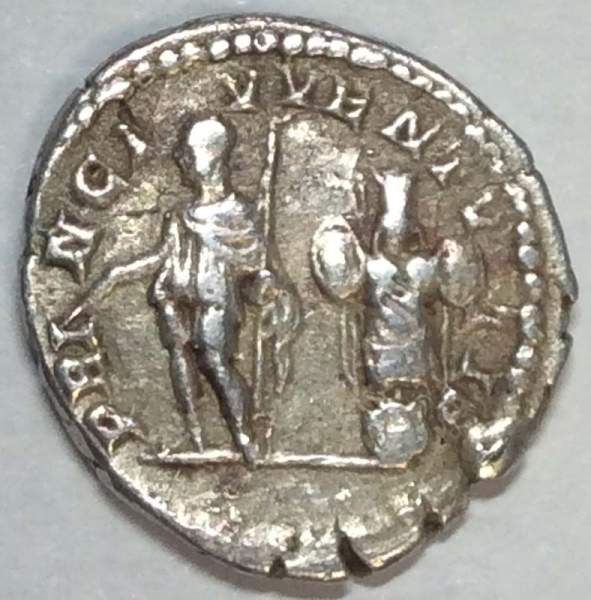 Монета Денарий Рим Император Луций Публий Септимий Гета, 189-212 гг.