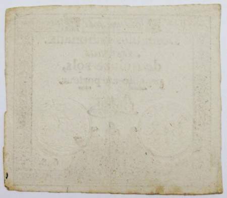 Банкнота 15 соль 1793 года Франция