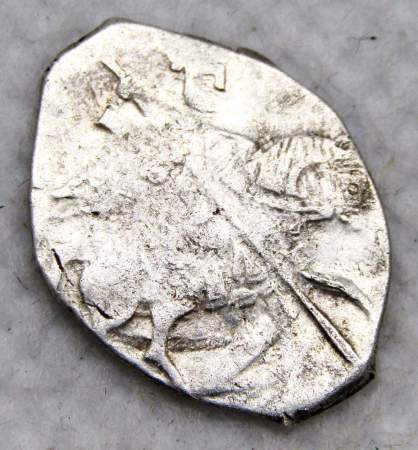 Копейка серебро Василий Шуйский (чешуя), 1606-1610 гг. Московский денежный двор, арт 12 Копейка серебро Василий Шуйский (чешуя), 1606-1610 гг. Московский денежный двор, арт 12