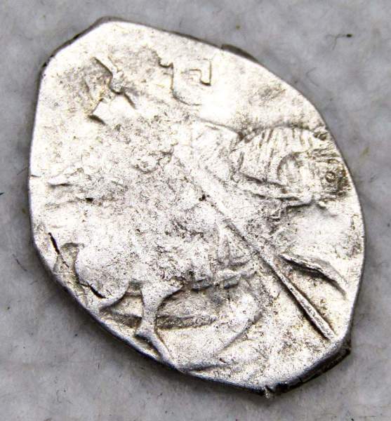 Копейка серебро Василий Шуйский (чешуя), 1606-1610 гг. Московский денежный двор, арт 12 Копейка серебро Василий Шуйский (чешуя), 1606-1610 гг. Московский денежный двор, арт 12