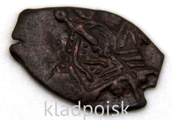 Копейка медь Алексей Михайлович (чешуя), 1655-1663 гг. Медный бунт, Псков, арт 9