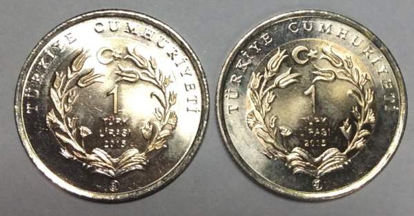 Набор монет 1 лира Турция – Ангорская кошка, Ангорская коза, 2015