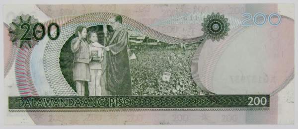 Банкнота 200 песо 2009 года Филиппины