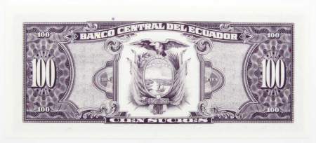Банкнота 100 сукре 1994 года Эквадор