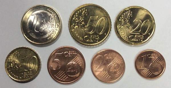 Годовой набор монет Евро Греция 2004