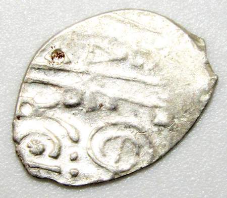 Денга Иван III Васильевич (чешуя), серебро, Тверь, ГП № 8060D