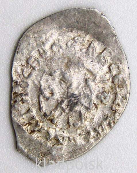 Денга Василий II Васильевич «Тёмный», серебро, Всадник/строчник, арт 4 Денга Василий II Васильевич «Тёмный», серебро, Всадник/строчник, арт 4