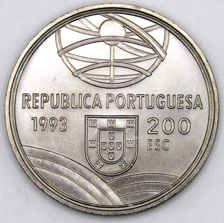 Монета 200 эскудо 1993 года, Спрингальд - механическое устройство артиллерии, Португалия