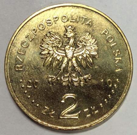 Монета 2 злотых Польша Мехув из серии Города Польши, 2010
