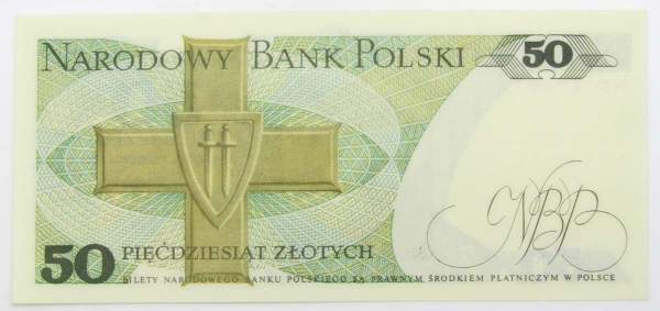 Банкнота 50 злотых 1988 года Польша, арт 3
