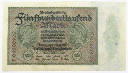 Банкнота 500000 марок 1923 года