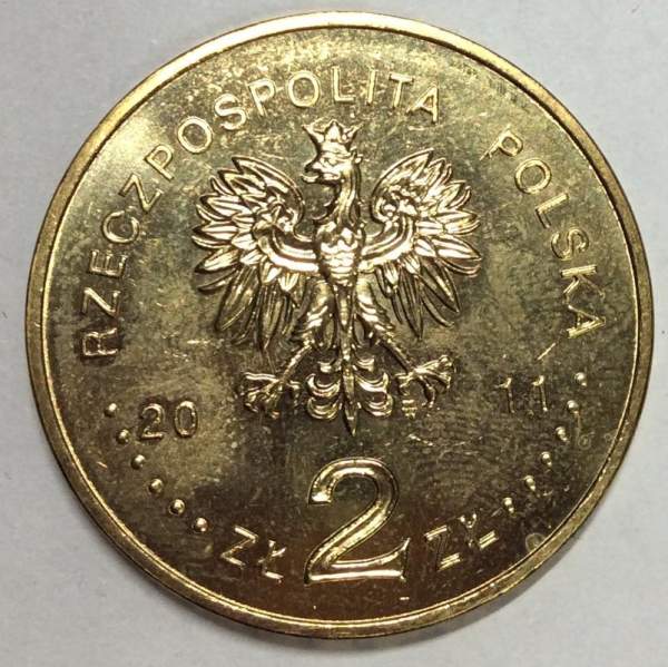 Монета 2 злотых Польша Краков из серии Города Польши, 2011