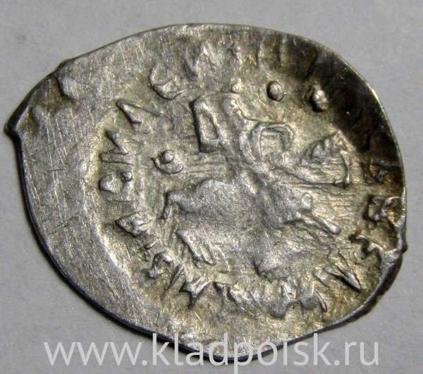 Денга Василий II Васильевич «Тёмный», серебро, Голова/всадник, арт 5 Денга Василий II Васильевич «Тёмный», серебро, Голова/всадник, арт 5