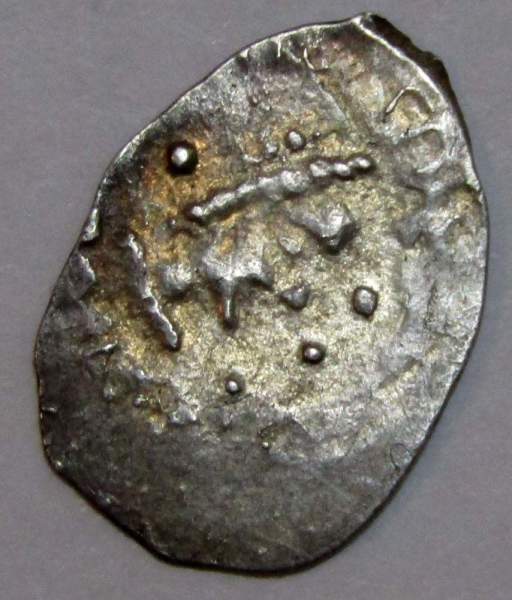 Денга Василий II Васильевич «Тёмный», серебро, Голова/всадник, арт 3