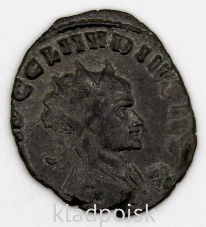 Монета Антониниан Римская Империя Император Марк Аврелий Клавдий II Готский 268-270 гг., арт 13