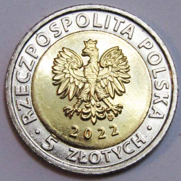 Монета 5 злотых Польша Бенедиктинский монастырь Святого Креста из серии Открой для себя Польшу, 2022 Монета 5 злотых Польша Бенедиктинский монастырь Святого Креста из серии Открой для себя Польшу, 2022