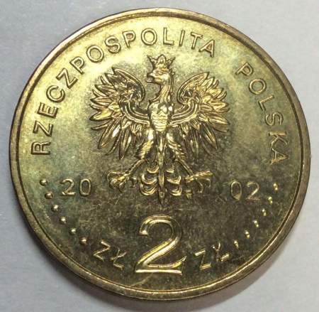 Монета 2 злотых Польша Замок в Мальборке из серии Замки и дворцы Польши, 2002