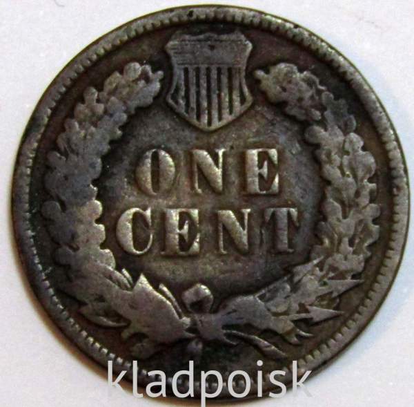 Монета 1 цент США 1907 года Монета 1 цент США 1907 года