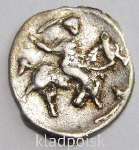 Денга Иван IV Васильевич Грозный (чешуя), серебро, 1533-1584 г., КГ-68, арт 12 Денга Иван IV Васильевич Грозный (чешуя), серебро, 1533-1584 г., КГ-68, арт 12