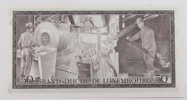 50 франков 1972 года Люксембург 50 франков 1972 года Люксембург