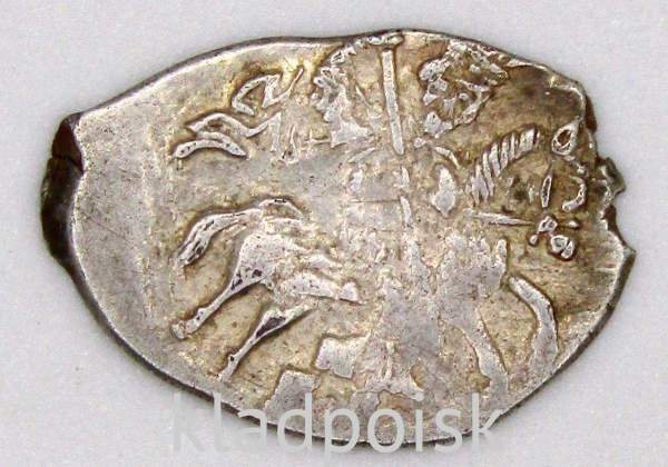 Копейка (чешуя) серебро Иван IV Васильевич Грозный 1533-1584 гг., Новгородский денежный двор, К/ВА, КГ-18, арт 1 Копейка (чешуя) серебро Иван IV Васильевич Грозный 1533-1584 гг., Новгородский денежный двор, К/ВА, КГ-18, арт 1