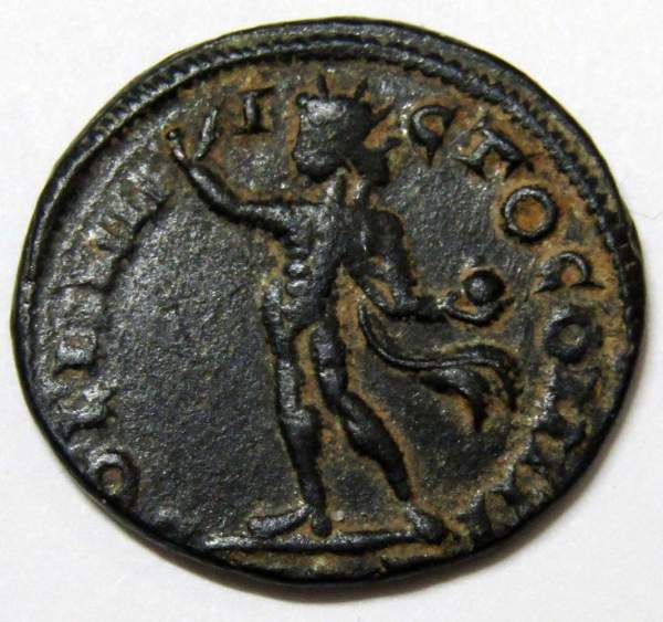 Монета Фоллис Римская Империя, Император Константин I Великий 307-337 гг., арт 4 Монета Фоллис Римская Империя, Император Константин I Великий 307-337 гг., арт 4