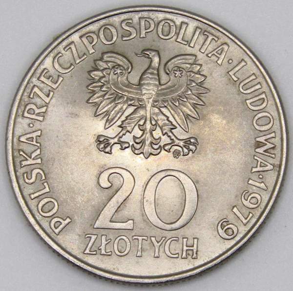 Монета 20 злотых Польша, Международный год детей, 1979
