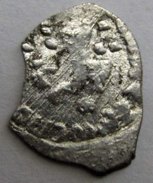 Денга Василий II Васильевич «Тёмный», серебро, Князь с отрубленной головой в руке/всадник с копьем, арт 2 Денга Василий II Васильевич «Тёмный», серебро, Князь с отрубленной головой в руке/всадник с копьем, арт 2